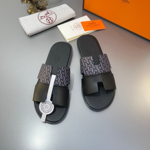 Replica Hermes Slippers For Men #1187475 $45.00 USD for Wholesale