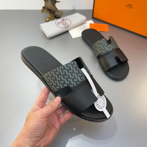 Replica Hermes Slippers For Men #1187476 $45.00 USD for Wholesale