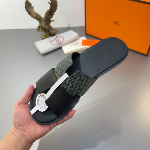 Replica Hermes Slippers For Men #1187476 $45.00 USD for Wholesale