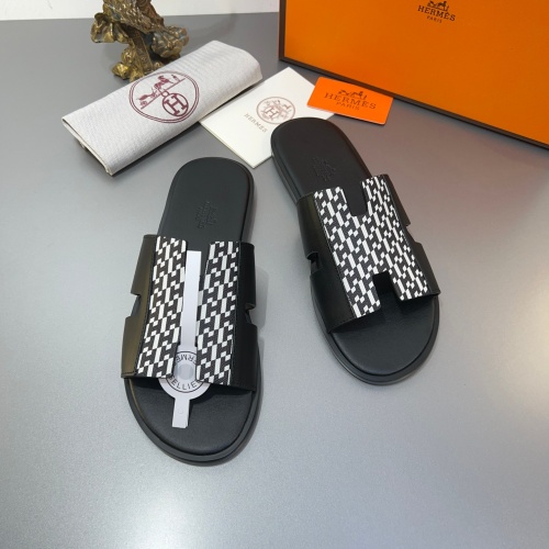 Replica Hermes Slippers For Men #1187479 $45.00 USD for Wholesale