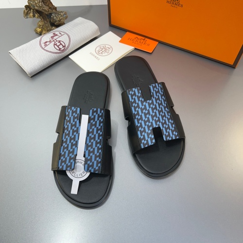 Replica Hermes Slippers For Men #1187480 $45.00 USD for Wholesale