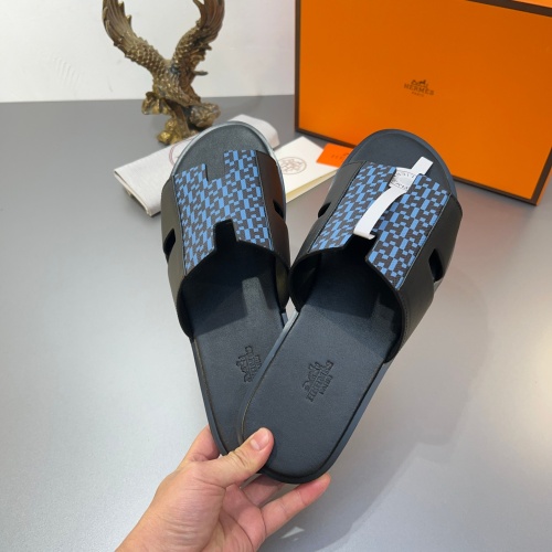 Replica Hermes Slippers For Men #1187480 $45.00 USD for Wholesale