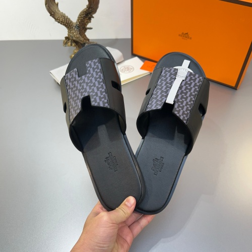 Replica Hermes Slippers For Men #1187482 $45.00 USD for Wholesale