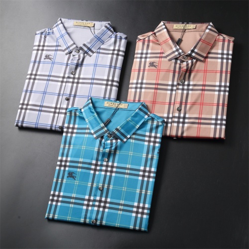 Replica Burberry Shirts Short Sleeved For Men #1187736 $52.00 USD for Wholesale