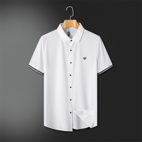 Armani Shirts Short Sleeved For Men #1187752 $52.00 USD, Wholesale Replica Armani Shirts