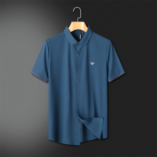 Armani Shirts Short Sleeved For Men #1187754 $52.00 USD, Wholesale Replica Armani Shirts