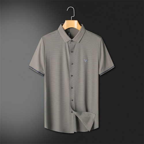 Armani Shirts Short Sleeved For Men #1187755 $52.00 USD, Wholesale Replica Armani Shirts