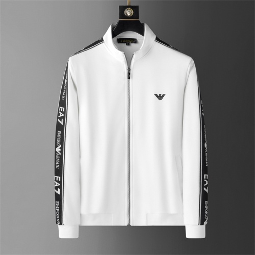Replica Armani Tracksuits Long Sleeved For Men #1187909 $85.00 USD for Wholesale