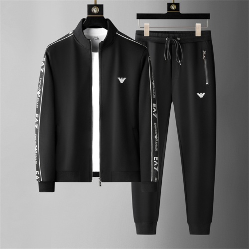 Armani Tracksuits Long Sleeved For Men #1187916 $85.00 USD, Wholesale Replica Armani Tracksuits