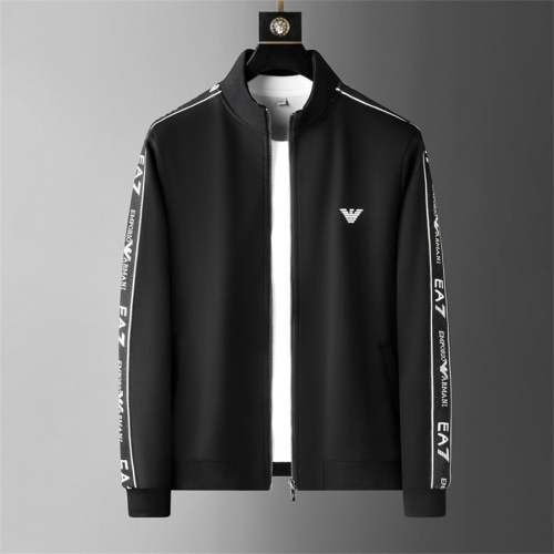 Replica Armani Tracksuits Long Sleeved For Men #1187916 $85.00 USD for Wholesale