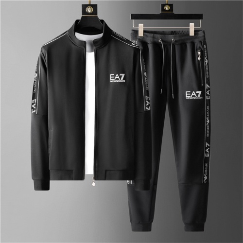 Armani Tracksuits Long Sleeved For Men #1187918 $85.00 USD, Wholesale Replica Armani Tracksuits