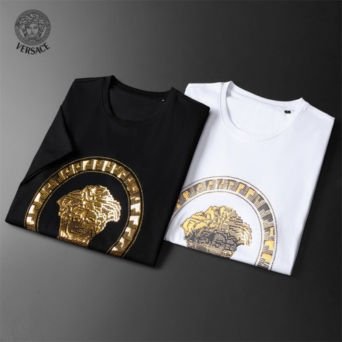 Replica Versace T-Shirts Short Sleeved For Men #1187966 $25.00 USD for Wholesale