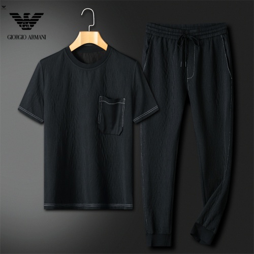 Armani Tracksuits Short Sleeved For Men #1187994 $92.00 USD, Wholesale Replica Armani Tracksuits