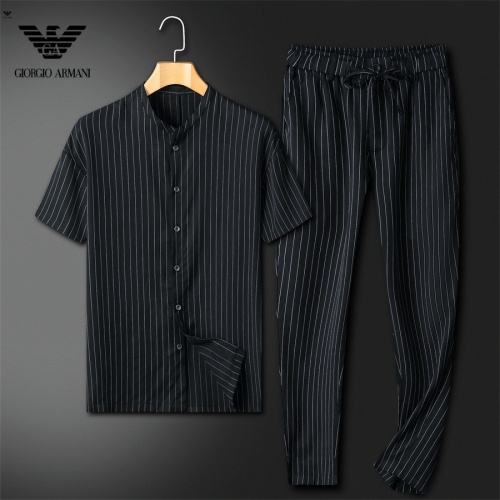 Armani Tracksuits Short Sleeved For Men #1187995 $92.00 USD, Wholesale Replica Armani Tracksuits