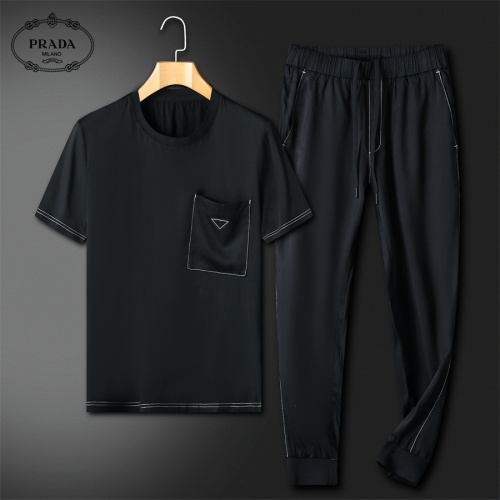 Prada Tracksuits Short Sleeved For Men #1187996 $98.00 USD, Wholesale Replica Prada Tracksuits
