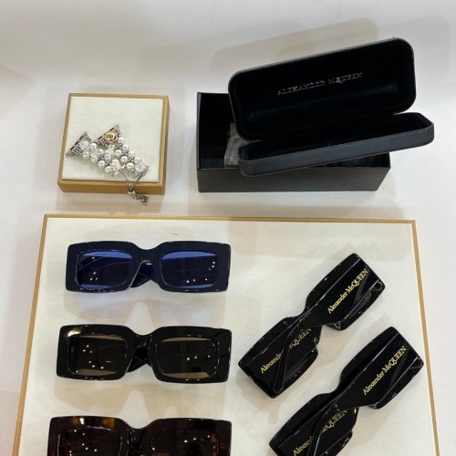 Replica Alexander McQueen AAA Quality Sunglasses #1188868 $60.00 USD for Wholesale