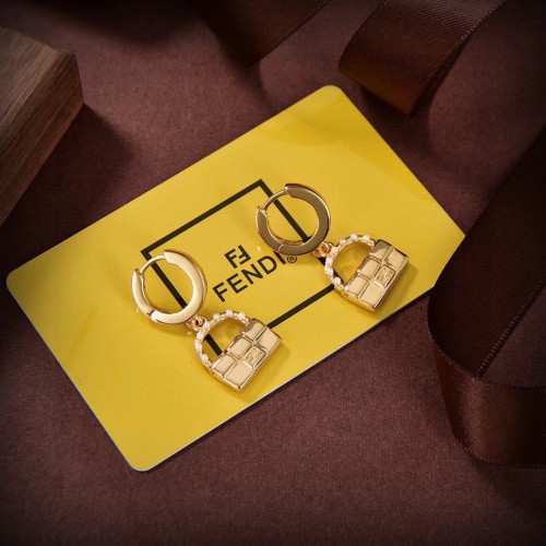 Replica Fendi Earrings For Women #1188913 $27.00 USD for Wholesale