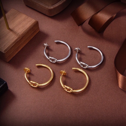 Replica Hermes Earrings For Women #1189121 $27.00 USD for Wholesale