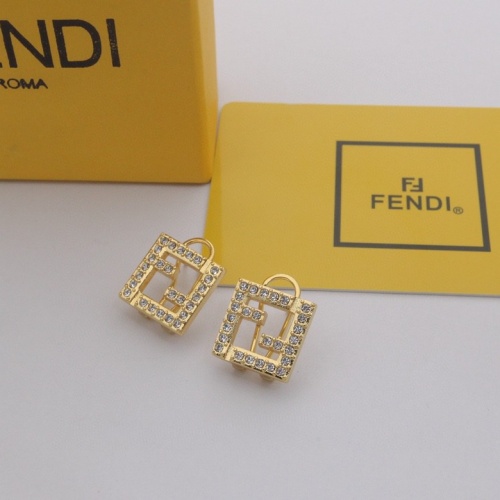Fendi Earrings For Women #1189480 $25.00 USD, Wholesale Replica Fendi Earrings
