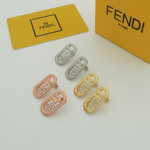 Replica Fendi Earrings For Women #1189481 $25.00 USD for Wholesale