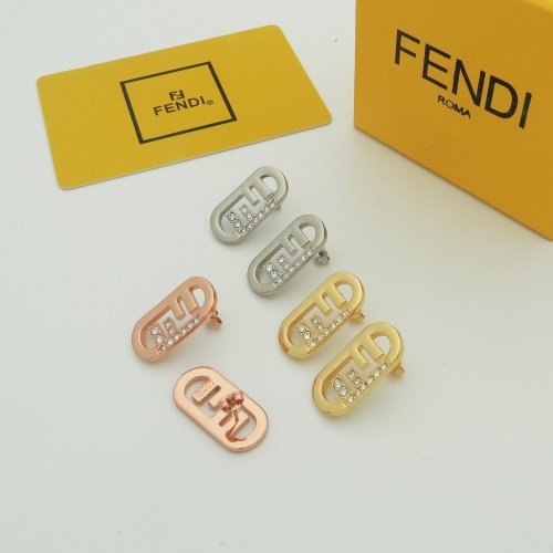 Replica Fendi Earrings For Women #1189481 $25.00 USD for Wholesale