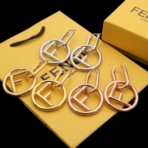 Replica Fendi Earrings For Women #1189485 $32.00 USD for Wholesale
