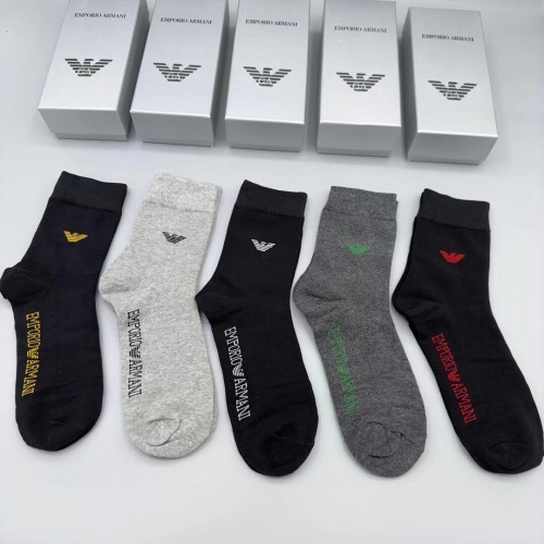 Armani Socks #1189628 $29.00 USD, Wholesale Replica Armani Socks