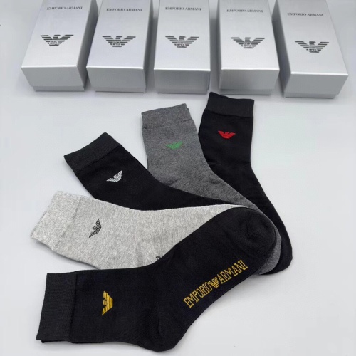 Replica Armani Socks #1189628 $29.00 USD for Wholesale