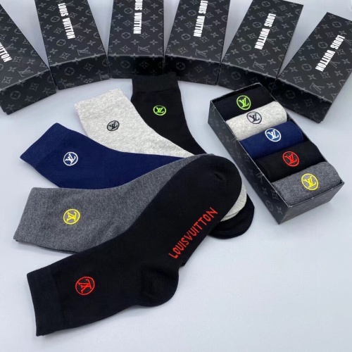 Replica Louis Vuitton LV Socks #1189629 $29.00 USD for Wholesale