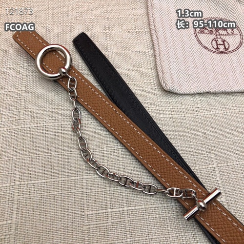 Replica Hermes AAA Quality Belts For Women #1189777 $68.00 USD for Wholesale