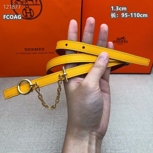 Replica Hermes AAA Quality Belts For Women #1189784 $68.00 USD for Wholesale
