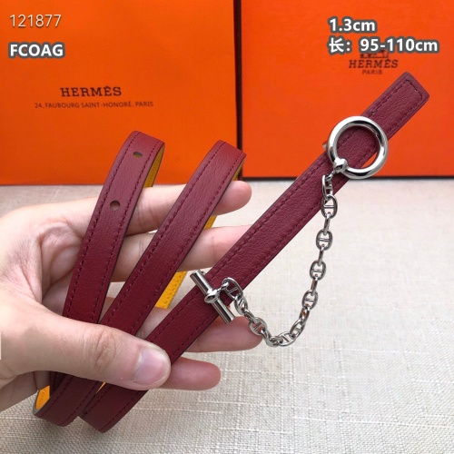 Replica Hermes AAA Quality Belts For Women #1189785 $68.00 USD for Wholesale