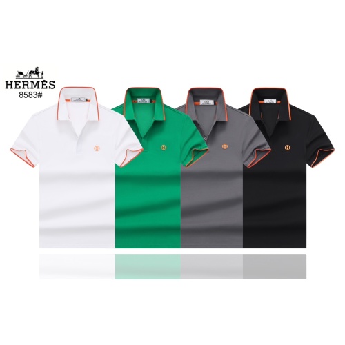 Replica Hermes T-Shirts Short Sleeved For Men #1189948 $39.00 USD for Wholesale