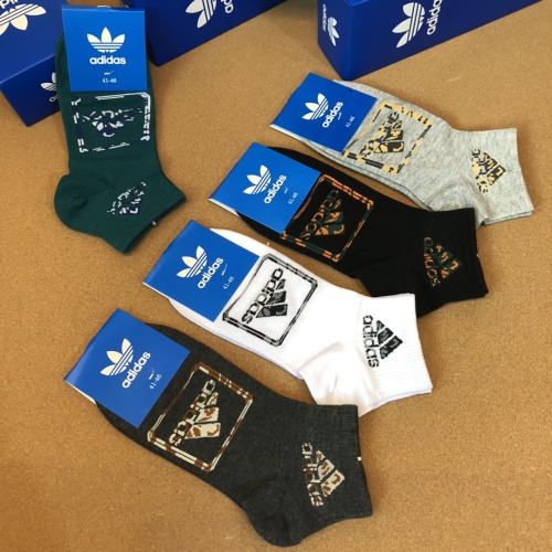 Replica Adidas Socks For Men #1190277 $27.00 USD for Wholesale