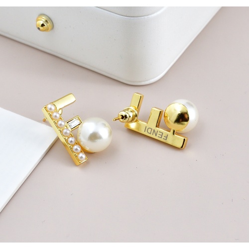 Replica Fendi Earrings For Women #1190941 $25.00 USD for Wholesale