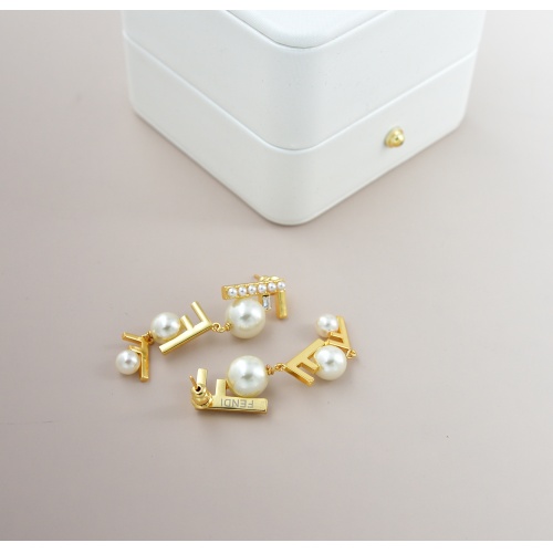 Replica Fendi Earrings For Women #1190942 $32.00 USD for Wholesale