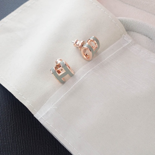 Replica Hermes Earrings For Women #1191350 $42.00 USD for Wholesale