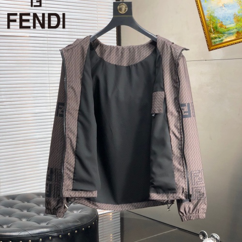 Replica Fendi Jackets Long Sleeved For Men #1191928 $60.00 USD for Wholesale