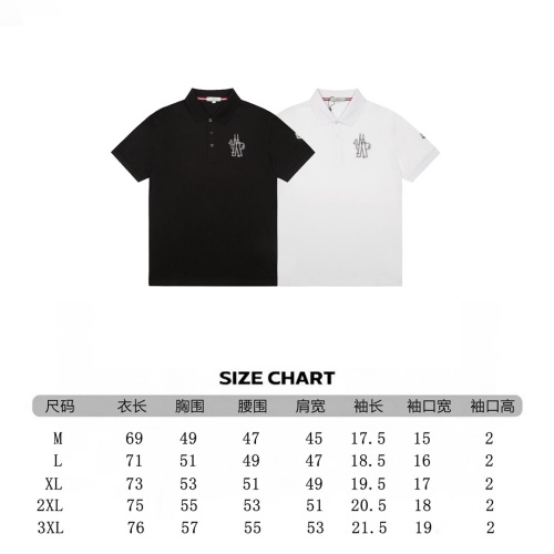 Replica Moncler T-Shirts Short Sleeved For Men #1192079 $38.00 USD for Wholesale