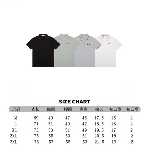 Replica Moncler T-Shirts Short Sleeved For Men #1192084 $38.00 USD for Wholesale