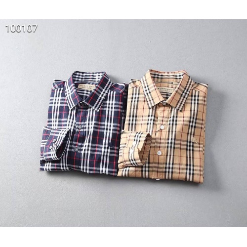 Replica Burberry Shirts Long Sleeved For Men #1192203 $39.00 USD for Wholesale