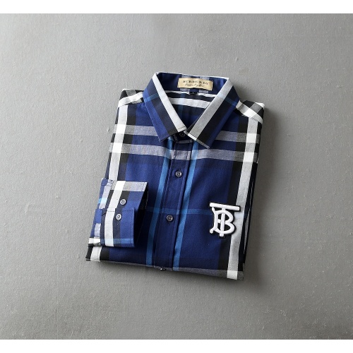 Replica Burberry Shirts Long Sleeved For Men #1192218 $38.00 USD for Wholesale