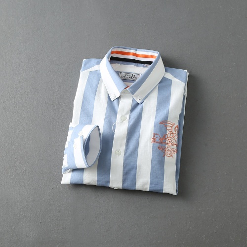Replica Hermes Shirts Long Sleeved For Men #1192234 $39.00 USD for Wholesale