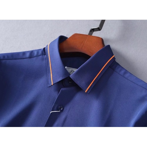 Replica Hermes Shirts Long Sleeved For Men #1192240 $40.00 USD for Wholesale