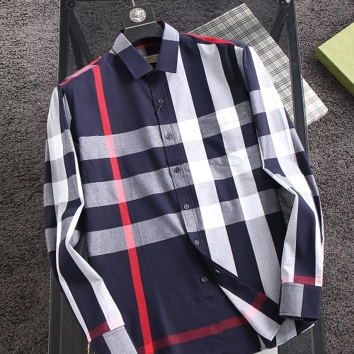 Burberry Shirts Long Sleeved For Men #1192254 $39.00 USD, Wholesale Replica Burberry Shirts