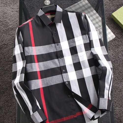 Burberry Shirts Long Sleeved For Men #1192255 $39.00 USD, Wholesale Replica Burberry Shirts