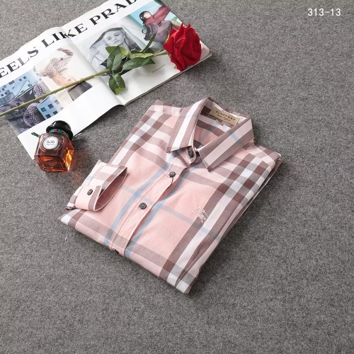 Replica Burberry Shirts Long Sleeved For Women #1192287 $36.00 USD for Wholesale