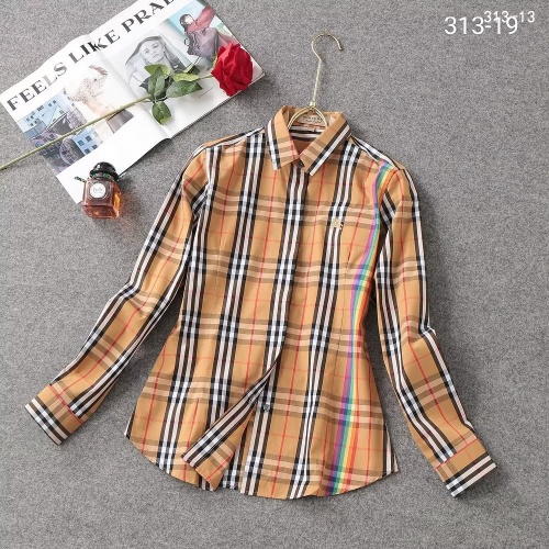 Burberry Shirts Long Sleeved For Women #1192293 $36.00 USD, Wholesale Replica Burberry Shirts