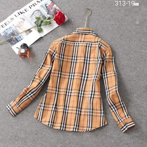 Replica Burberry Shirts Long Sleeved For Women #1192293 $36.00 USD for Wholesale