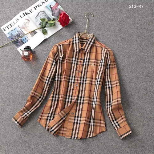 Burberry Shirts Long Sleeved For Women #1192298 $38.00 USD, Wholesale Replica Burberry Shirts